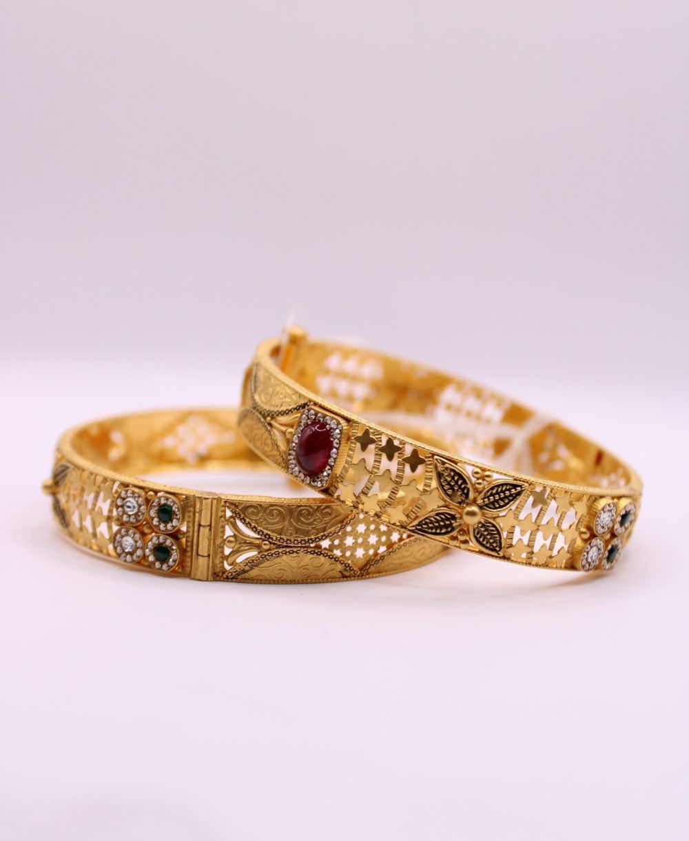 Gold Bangles (3)