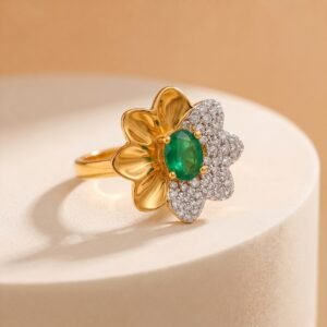 Opulent Gold Ring For Female