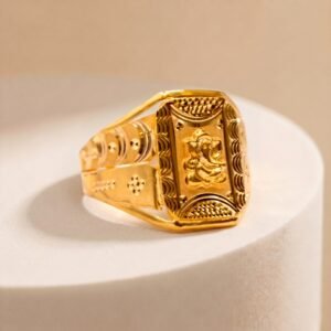 Ornate Gold Ring For Man