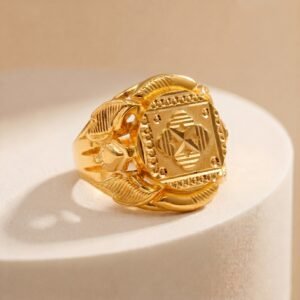 Refined Gold Ring For Man