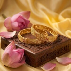 Golden Glamour Gold Bangles