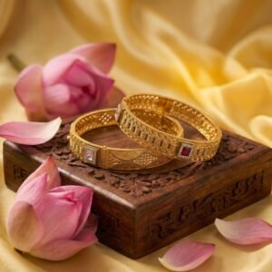 Luxe Armory Gold Bangles