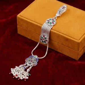 Traditional Silver Chabi Challa Saree Waist Key Chain