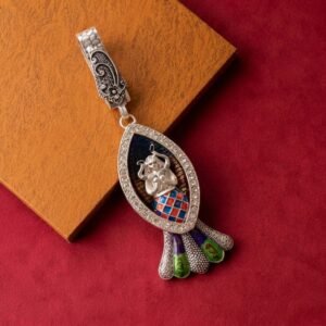 Oxidized Silver Matsya Mermaid Chabi Chhalla