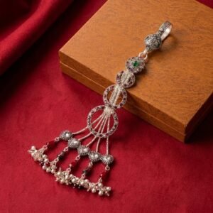 Oxidized Silver Multi-Tier Geometric Chabi Chhalla